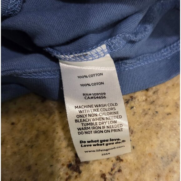 Life is Good Size XS Winnie the Pooh Life Isn't Easy Blue Crusher Tee - Picture 5 of 14